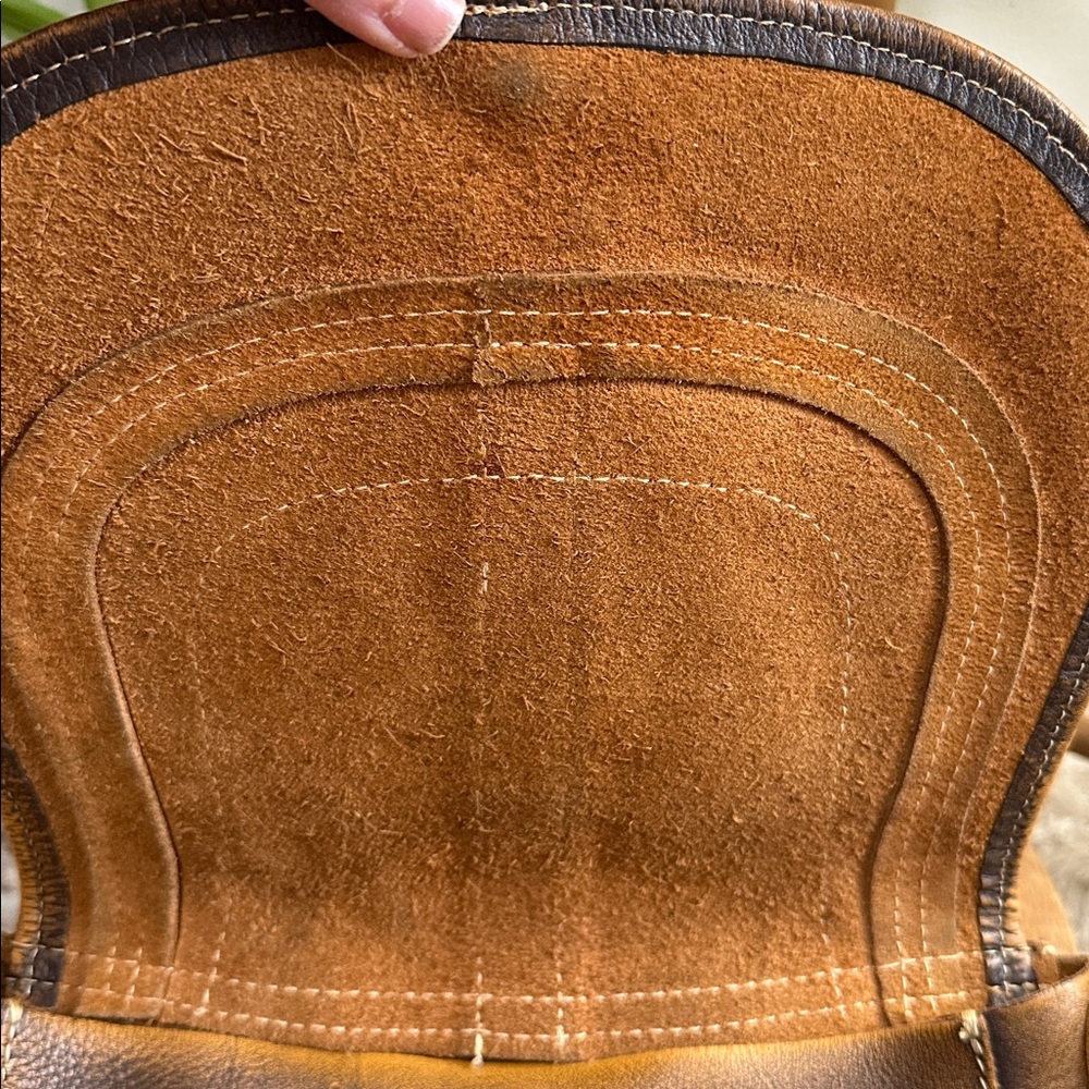 Patricia Nash Brown Distressed Italian Leather Ba… - image 7